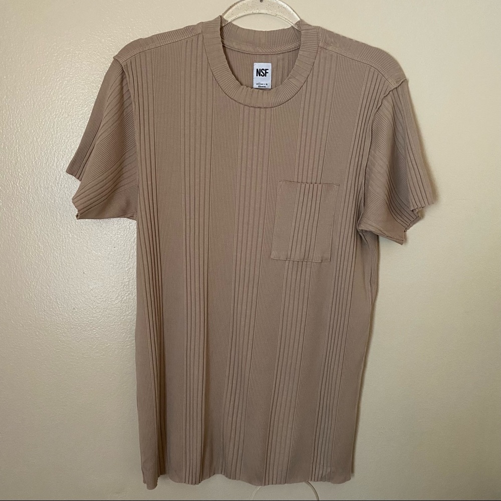 NSF Crewneck Short Sleeve Ribbed Tee